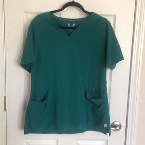Smitten Green XL Scrub Top